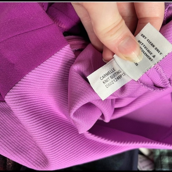 Diane Von Furstenberg CARMELLE KNIT SUITING Purple SHIFT DRESS sz 12. - Picture 8 of 9